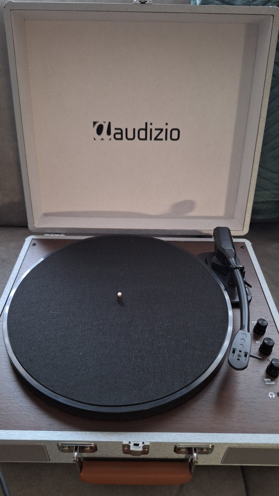 Audizio RP320 stereo platenspeler in koffer & koffer 31 lp's, Ophalen, Overige merken