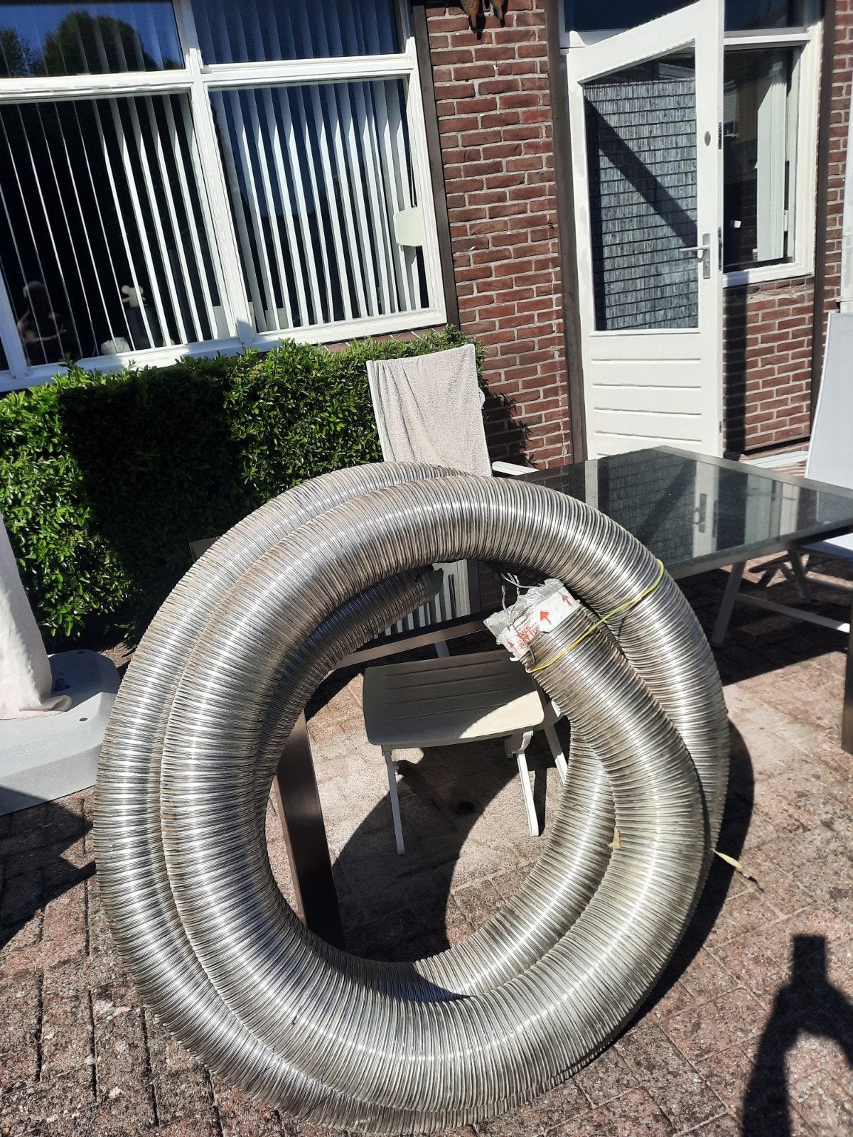 Flexibele rookgasafvoer door schoorsteen, Overige materialen, 6 meter of meer, Overige typen, Nieuw