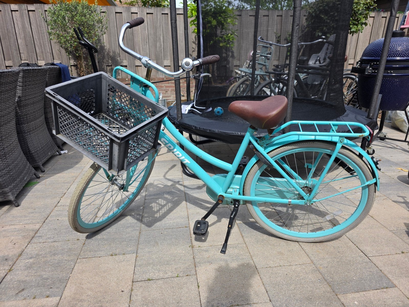 Spirit Cargo Meisjesfiets Turquoise 26 inch - Goed gebruikt, Ophalen, Gebruikt, 26 inch of meer