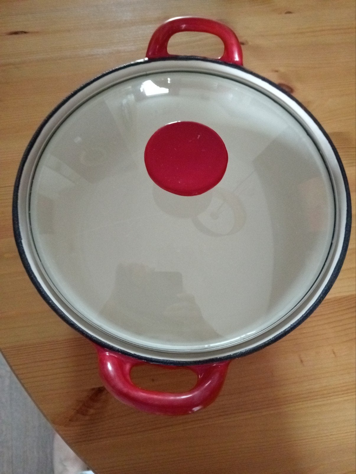Rode braadpan met glazen deksel, Ophalen, Gebruikt, Met deksel, Overige merken