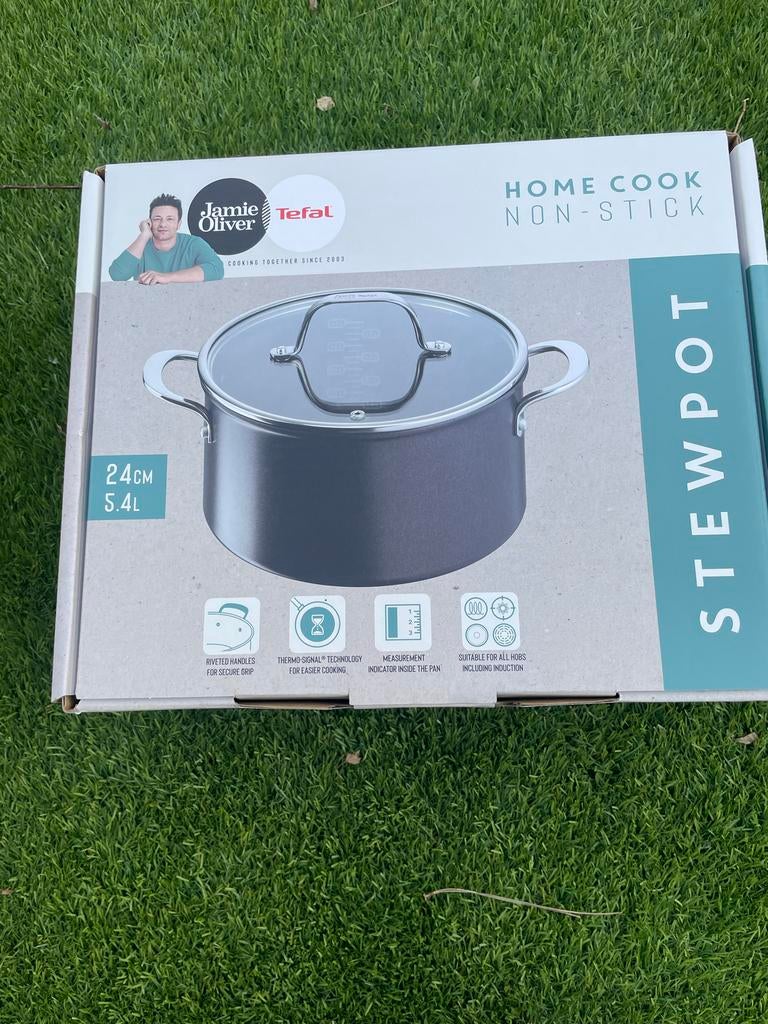 Jamie Oliver by Tefal Home Cook Anti-aanbak Braadpan 24cm, Nieuw, M, Ophalen of Verzenden, M