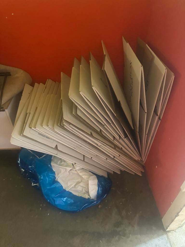 Verhuisdozen circa 20 stuks, Doe-het-zelf en Verbouw, Kratten en Dozen, Ophalen, Doos, 50 tot 75 cm, Zo goed als nieuw