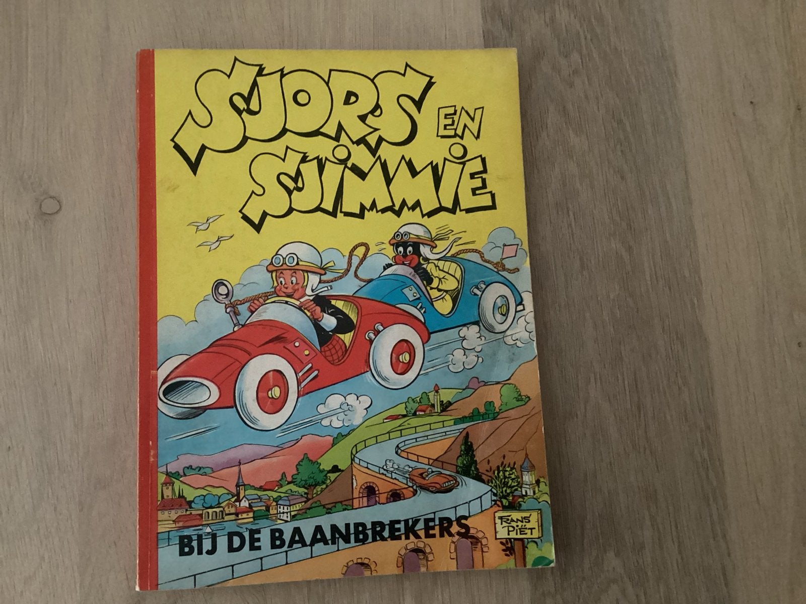 Sjors en Sjimmie: Bij de Baanbrekers - Vintage stripboek, Eén stripboek, Ophalen of Verzenden, Gelezen