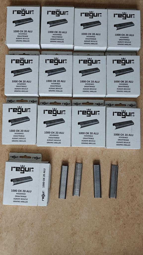 Draadringen/oognietjes aluminium Regur ok20 13.000 stuks, Ophalen of Verzenden, Nieuw, Minder dan 10 meter, Overige typen