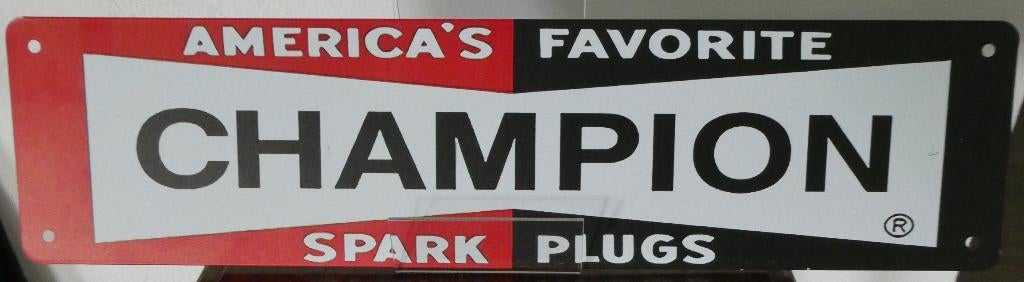 Metalen reclameplaat Champion Bougies, Verzenden, Nieuw, Reclamebord
