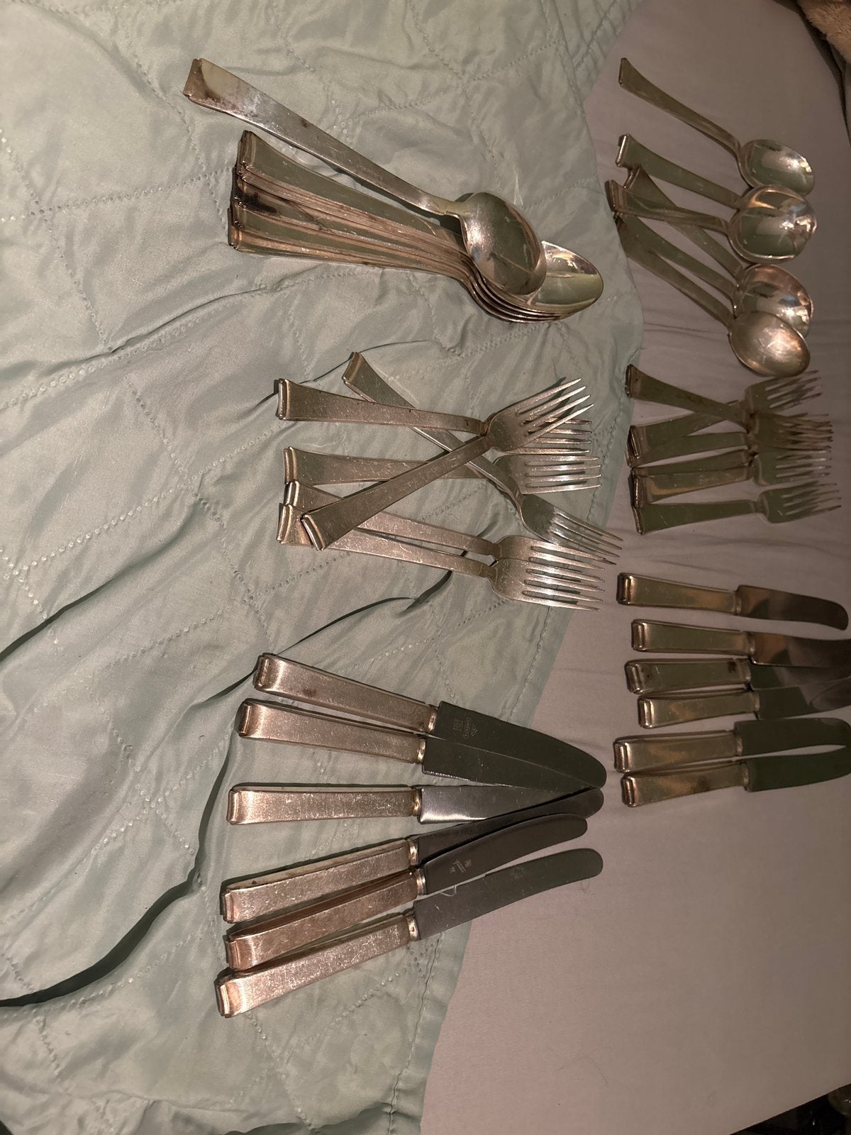 WMF Art Deco bestek verzilverd 90 - 36-delig (6 pers.), Antiek en Kunst, Antiek | Bestek, Ophalen of Verzenden
