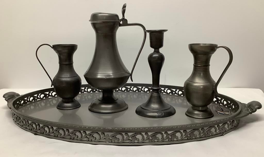 TIN - 5 objecten, Antiek en Kunst, Ophalen of Verzenden