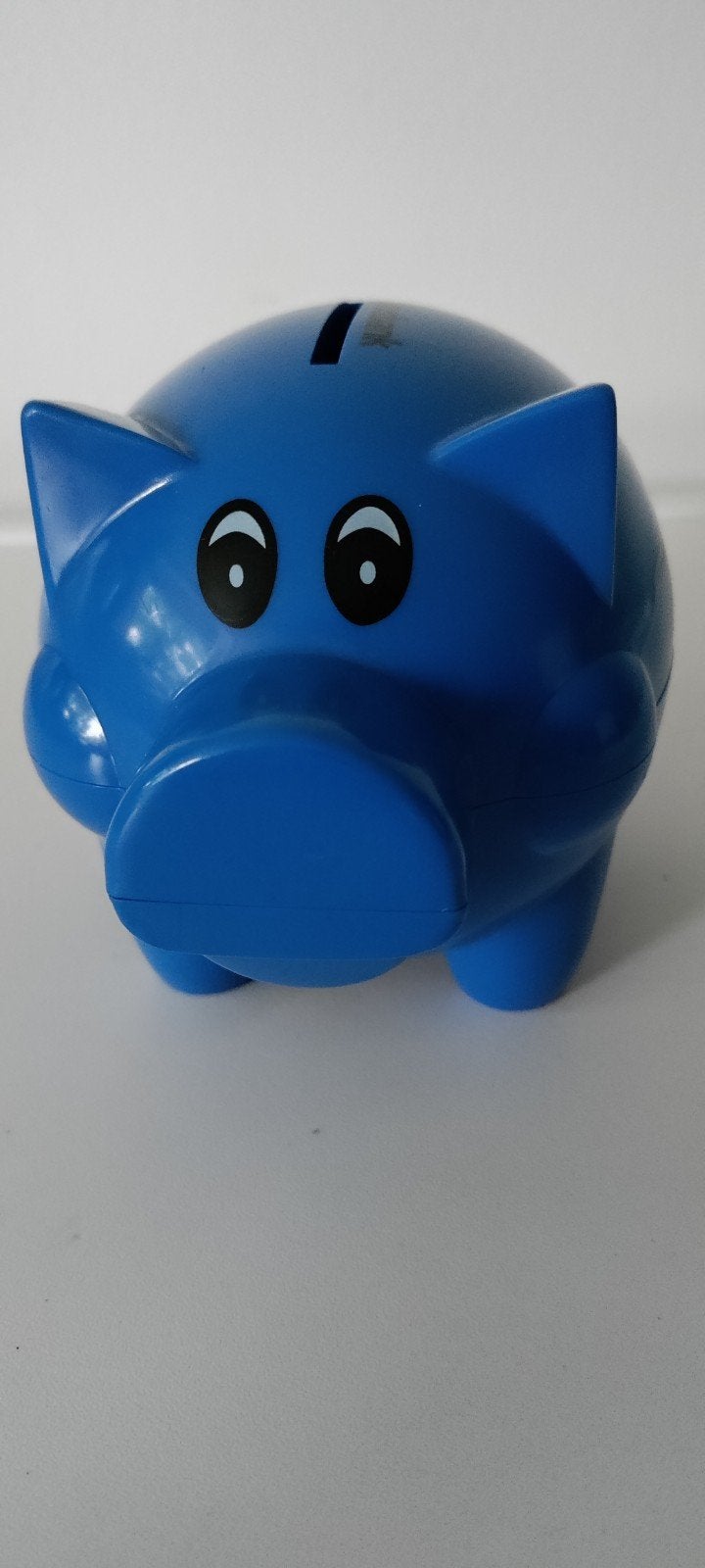 Spaarpot,Varken, Rabobank,blauw,1970,geld,slotje,plastic, Ophalen of Verzenden, Nieuw, Kunststof, Dier