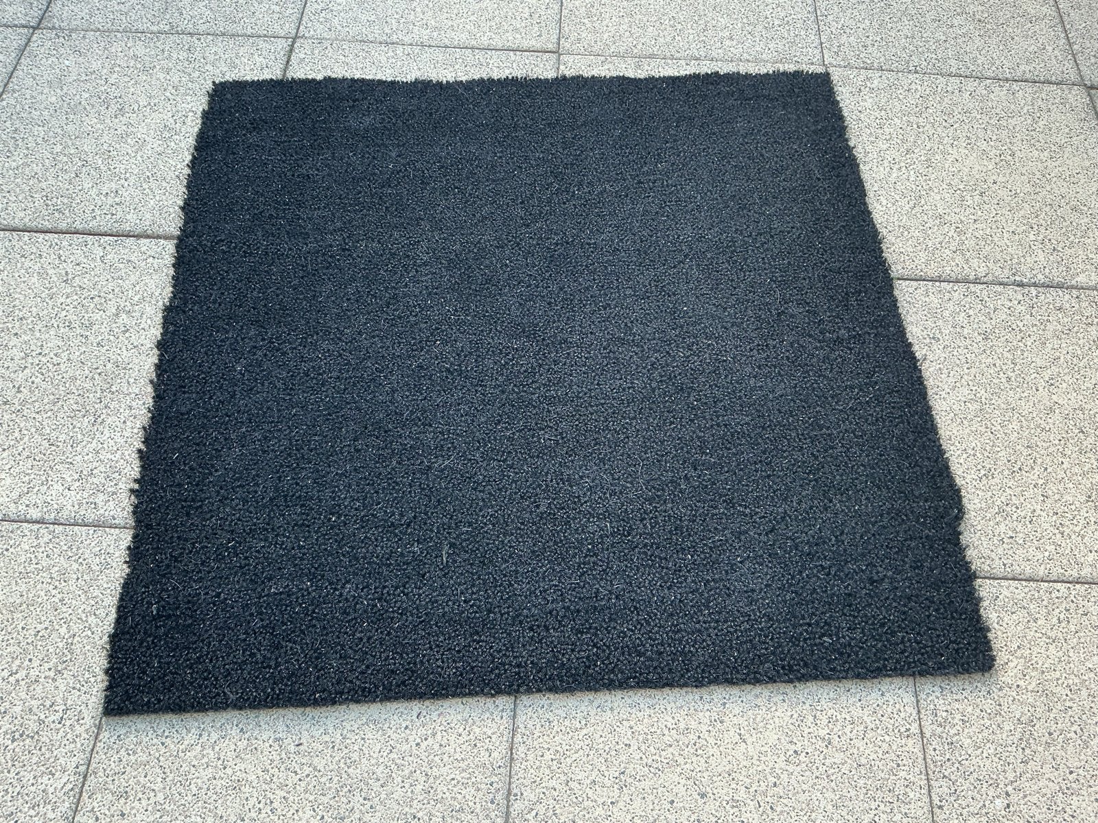 Nieuwe kokosmat 90x90 cm - Vierkant, Zwart, Vierkant, Nieuw, 50 tot 100 cm