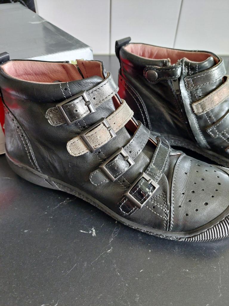 Jochie Freaks Echt Leren Hoge Schoenen Zwart Maat 37, Jongen of Meisje, Schoenen, Nieuw, Ophalen of Verzenden