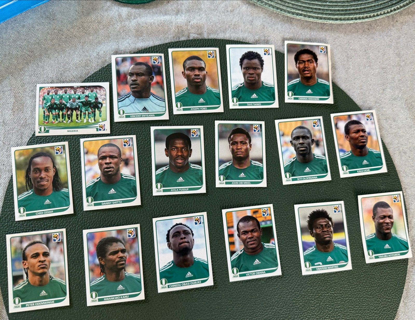 Nigeria WK 2010 Voetbalplaatjes - Set, Ophalen of Verzenden, Zo goed als nieuw, Buitenlandse clubs, Poster, Plaatje of Sticker