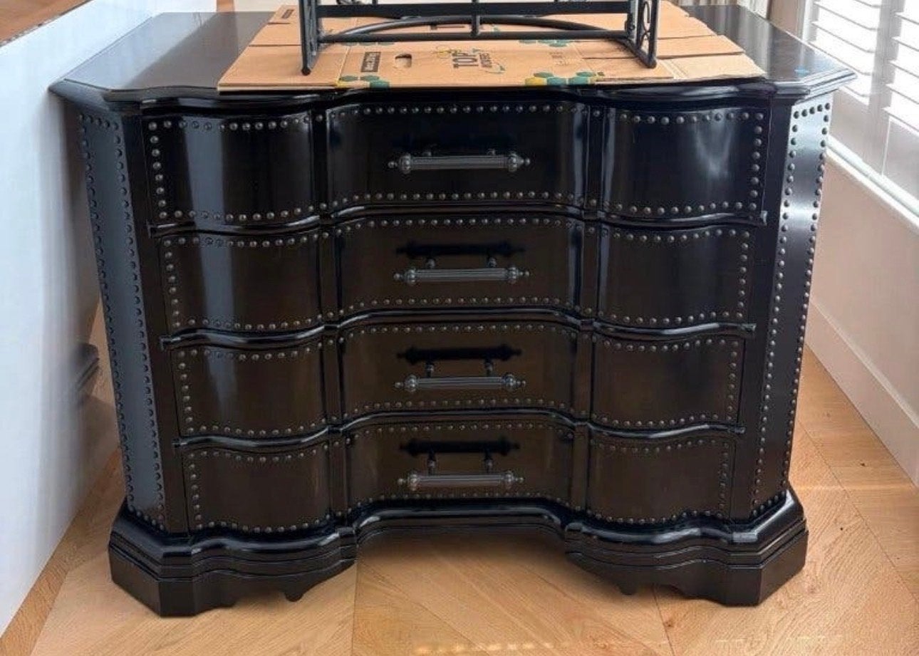 Eichholtz Kast Zwart met Lades - 120x60x92 cm, Ophalen, Overige materialen, Gebruikt, 100 tot 150 cm