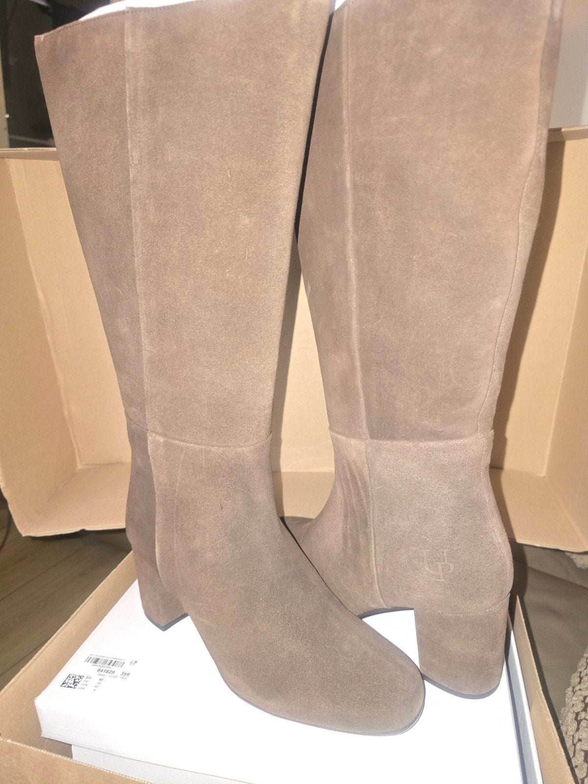 Ulla Popken bruine leren laarzen XXL-schacht maat 40, Kleding | Dames, Hoge laarzen, Bruin, Nieuw, Ulla Popken