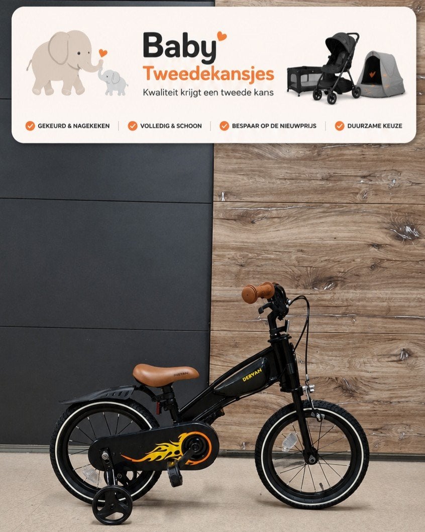 DERYAN Turbo 3-in-1 Kinderfiets: Loopfiets, Trapfiets Outlet, Ophalen