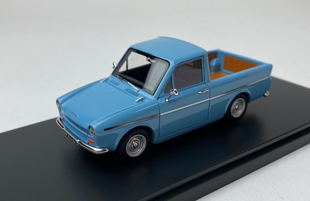 Lagamo 1:43 Daf 750 Pick Up 1965 lichtblauw - Limited 50 pcs, Overige merken, -, Nieuw, Ophalen of Verzenden