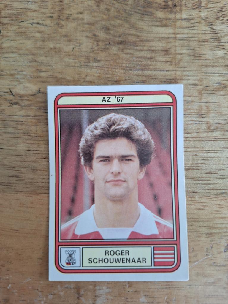 Panini Voetbal 80 Plaatje Roger Schouwenaar AZ '67 #35, Ophalen of Verzenden, Gebruikt, Plaatje