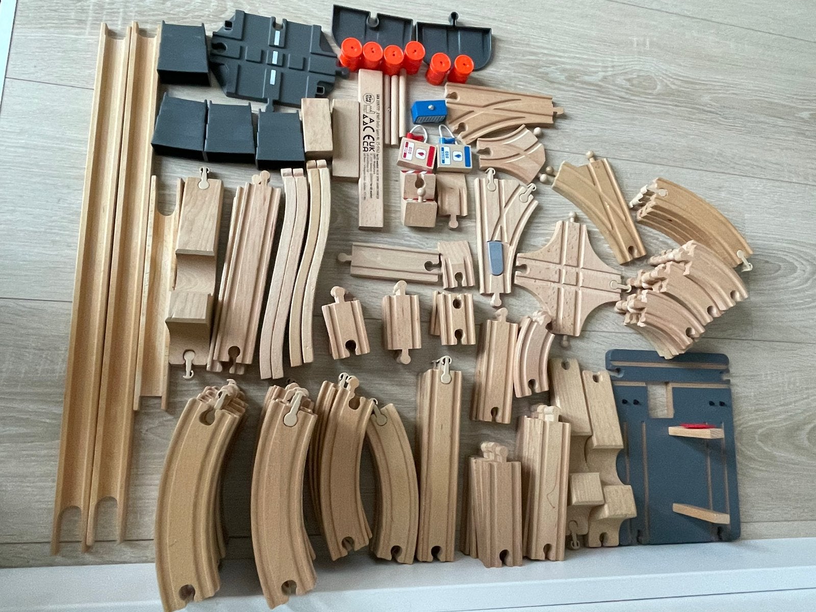 Grote Brio Houten Treinbaan Set met Treinen  Accessoires, Kinderen en Baby's, Ophalen of Verzenden, Gebruikt