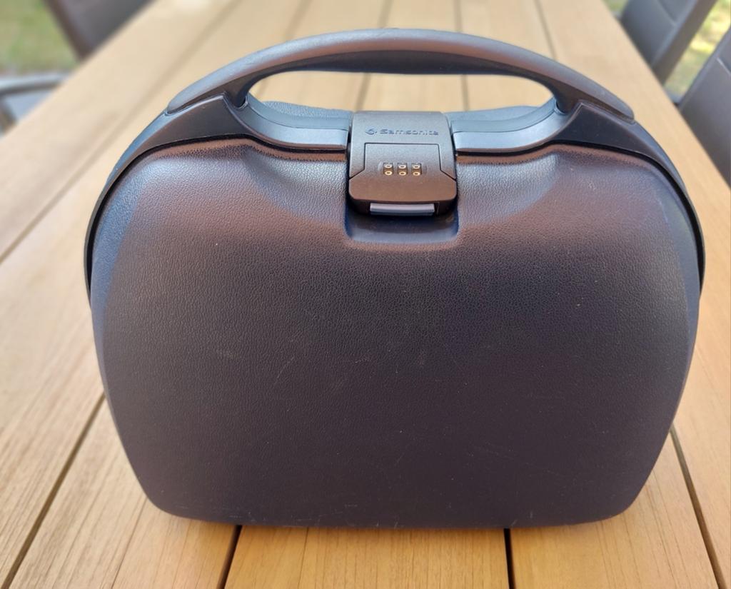 Samsonite Beautycase - Hardcase, blauw, met cijferslot, Blauw, Met slot, Ophalen of Verzenden, Zo goed als nieuw