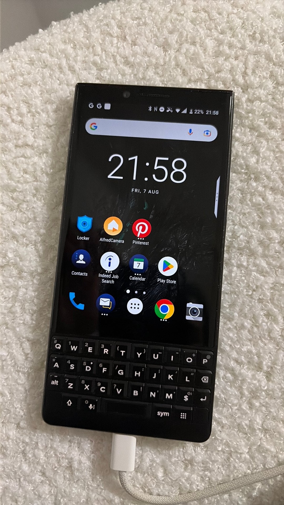Blackbery key 2, Telecommunicatie, Mobiele telefoons | Blackberry, Verzenden, Gebruikt, 6 megapixel of meer