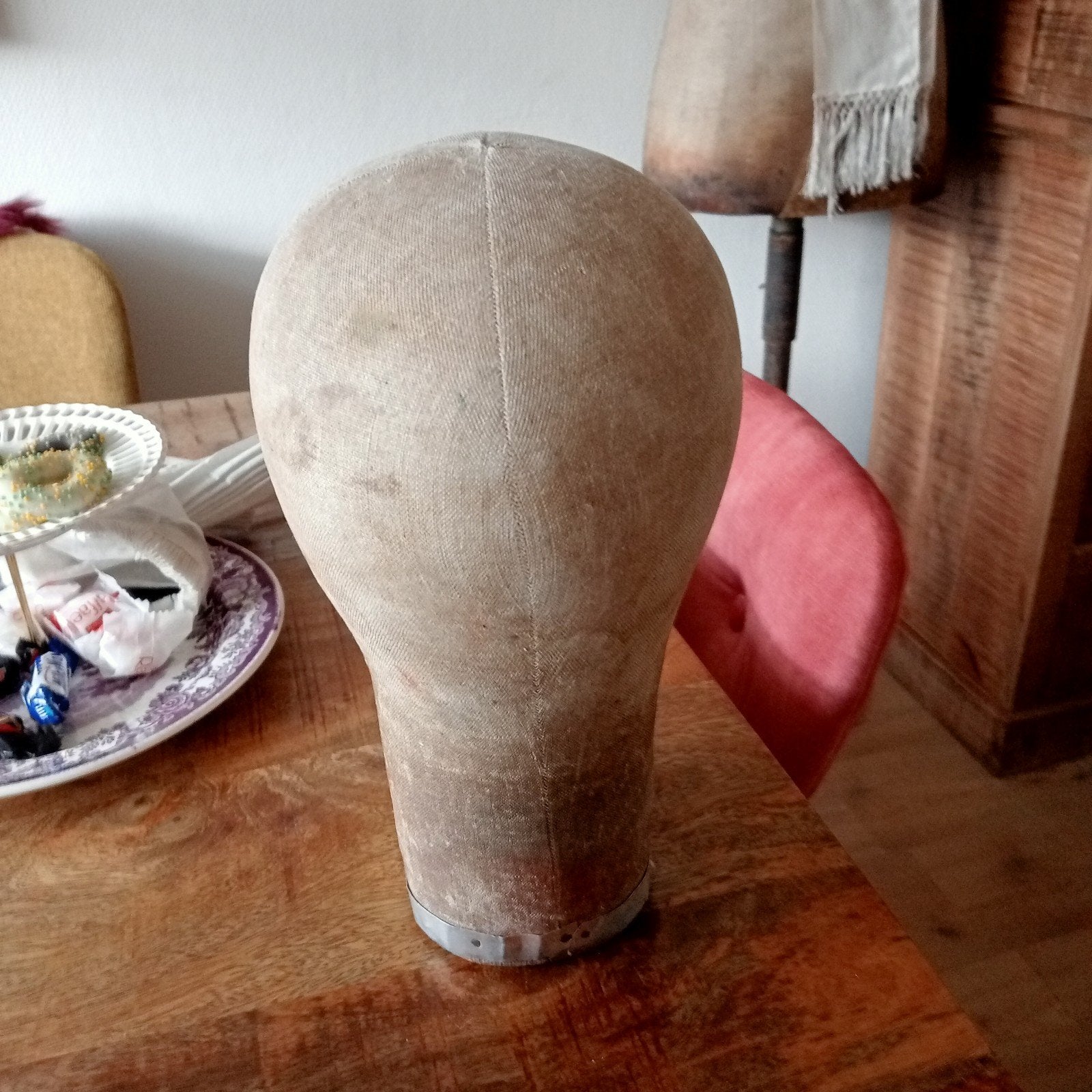 Pruikenhoofd met lange nek, Ophalen of Verzenden