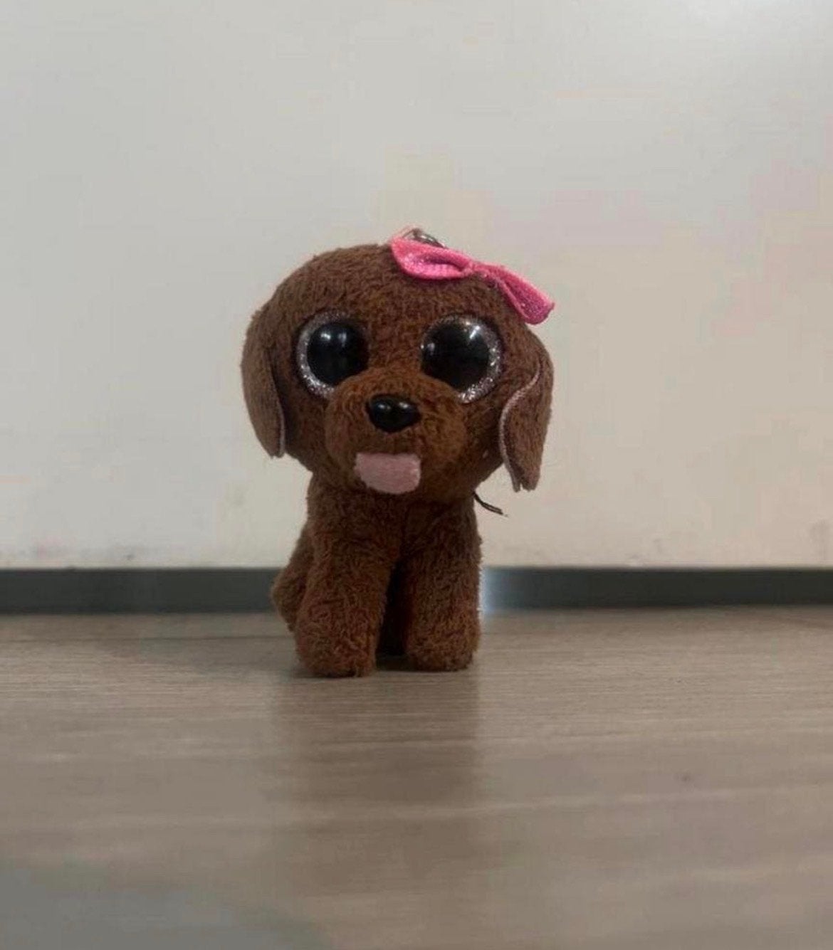 Ty beanie boo hond sleutelhanger, Klein (minder dan 20 cm), Bruin, Ty, Hond