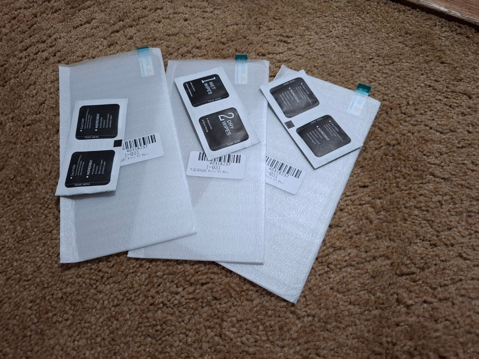 Poco X3 Pro screen protector 3 stuks, Ophalen of Verzenden, Nieuw