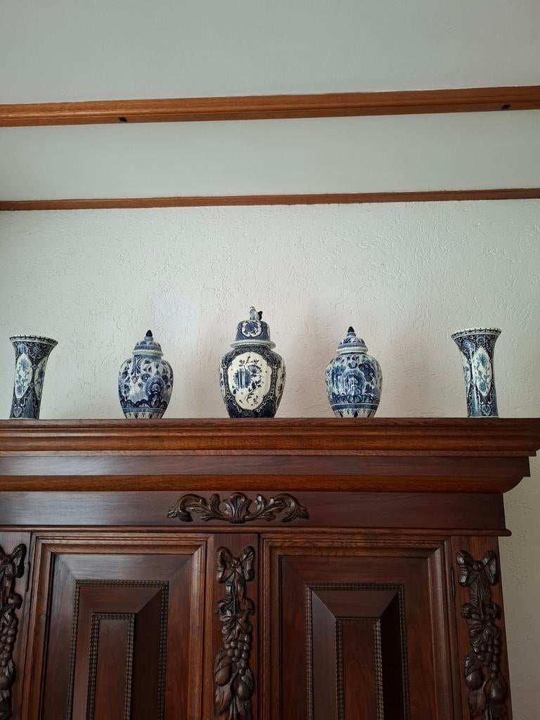 Vazen potten pot delfts blauw, Antiek en Kunst, Ophalen