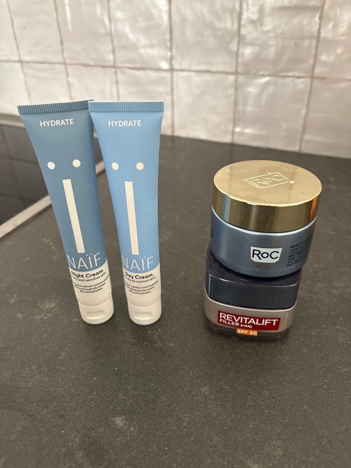 Gratis: Naïf, RoC en Revitalift huidverzorgingsproducten, Ophalen of Verzenden, Gebruikt, Gehele gezicht, Verzorging