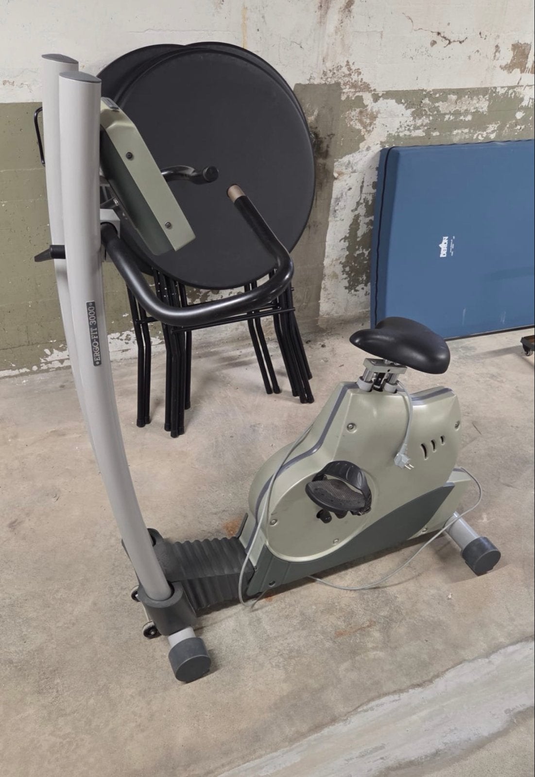 Ergo-Fit 3000 Hometrainer, Sport en Fitness, Ophalen, Gebruikt, Metaal, Benen