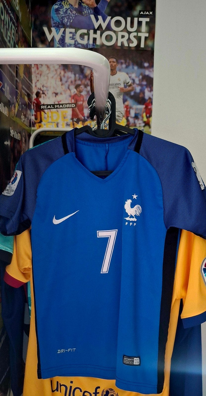 Voetbalshirt france griezmann 7 maat xs(valt klein), Maat XS of kleiner, Ophalen of Verzenden, Shirt