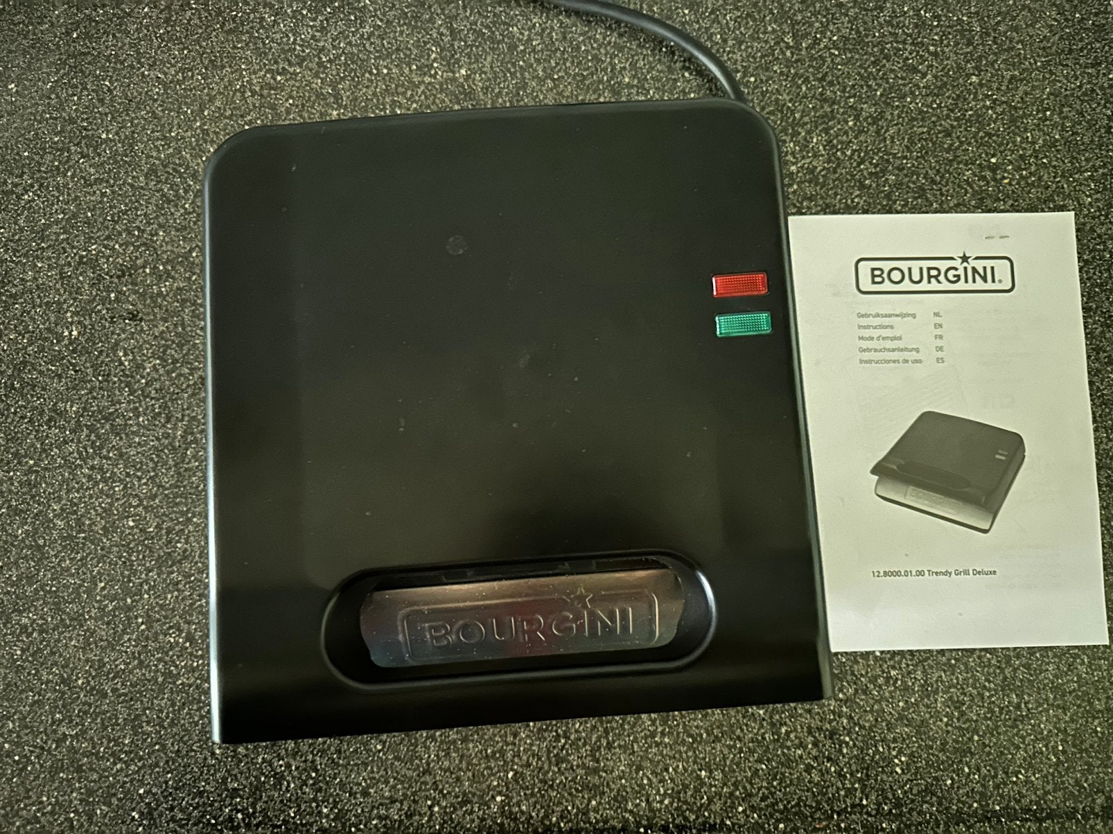 Bourgini Grill met boekje, Ophalen, Uitneembare platen, Gebruikt