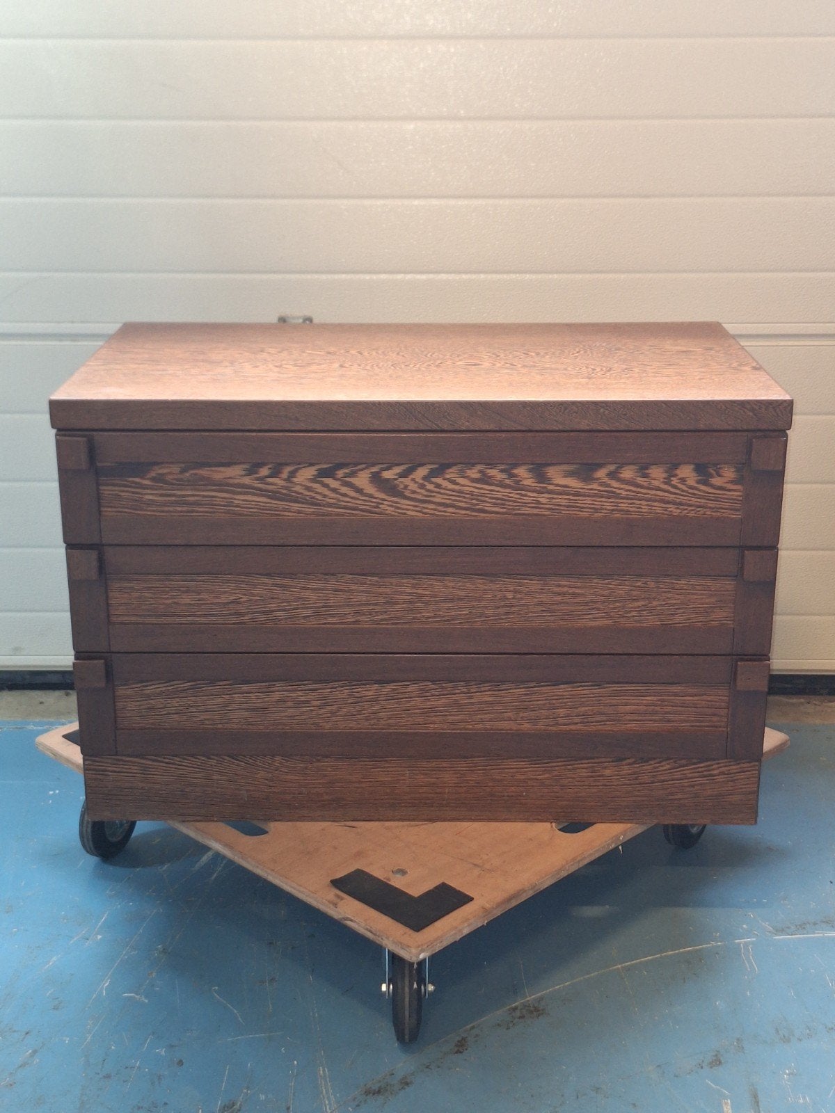 Reteo mid century wenge houten lade kast, Ophalen, Gebruikt, Mid century, 50 tot 100 cm