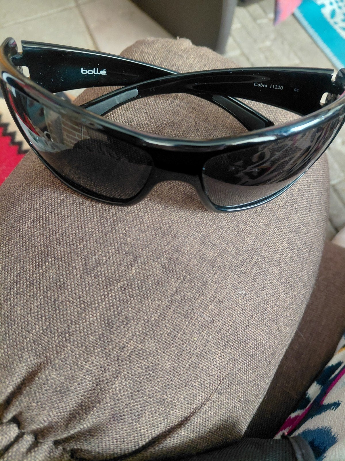 Bollé Cobra 11220 Sportzonnebril (Shiny Black) + Case, Overige merken, Gebruikt, Zonnebril, Zwart
