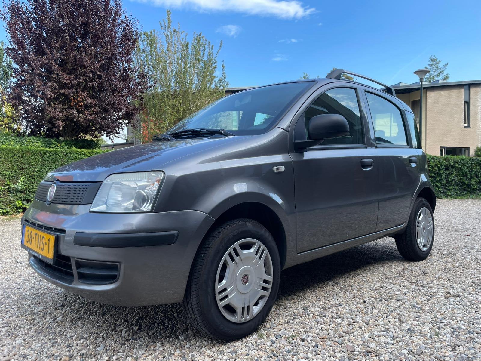 Fiat Panda 1.4 Natural Power 2012 Grijs ONG, Auto's, Voorwielaandrijving, Stof, CNG (Aardgas), 4 stoelen