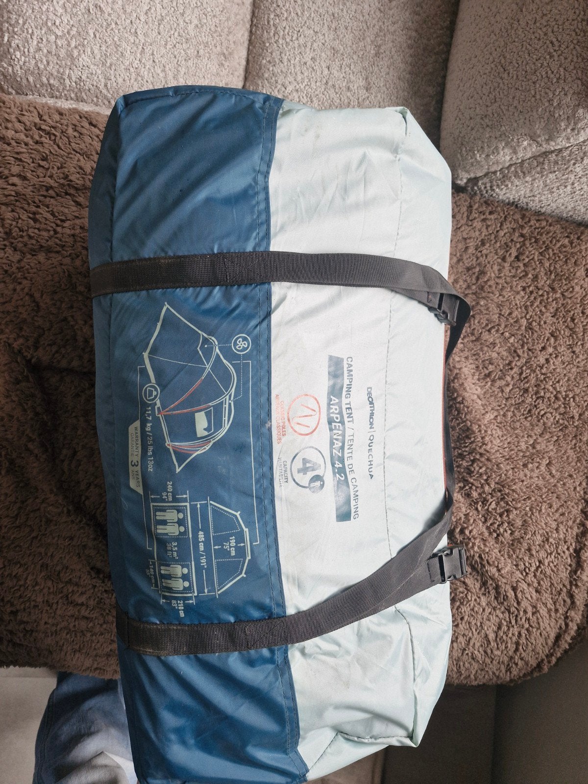 Quechua Arpenaz 4.2 Campingtent - 4 Personen, Ophalen
