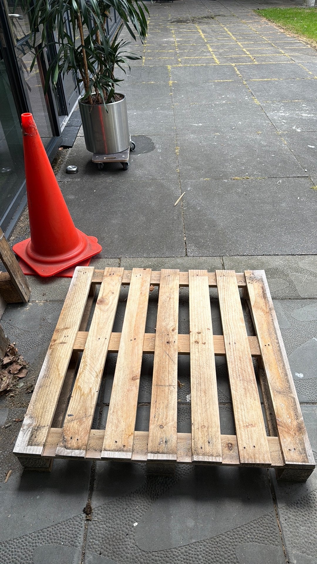 pallets Gratis ophalen, Ophalen, Zo goed als nieuw, 50 mm of meer, Pallet