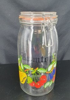 2168 Vintage glazen rumptopf weckpot bocal le parfait swiet, Ophalen of Verzenden