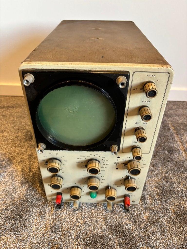 Vintage Heathkit buizenoscilloscoop jaren 50/60, Verzenden, Gebruikt, Geluid