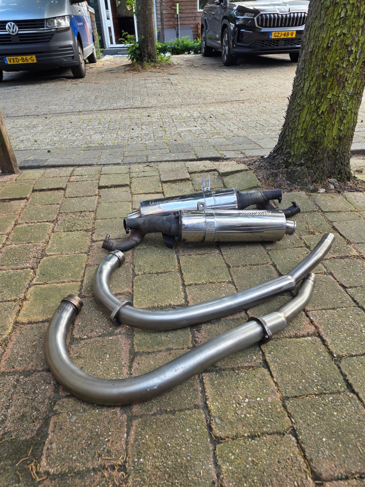 BSM Vampire uitlaten V-Max 1200. Mooi geluid,, Motoren, Ophalen, Gebruikt