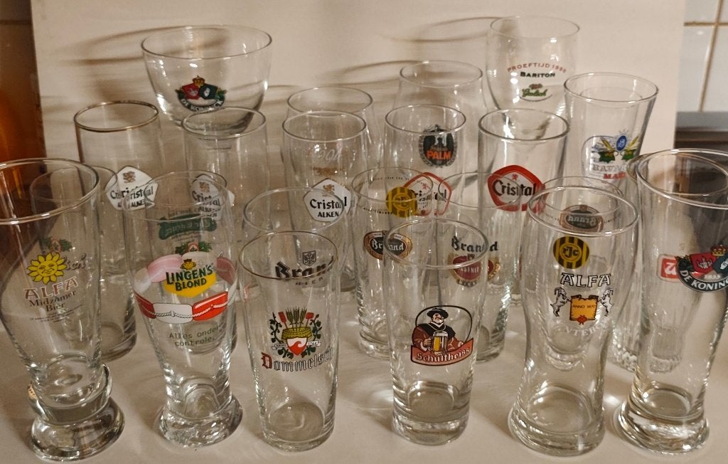 Bierglazen, Ophalen, Zo goed als nieuw, Glas of Glazen, Overige merken