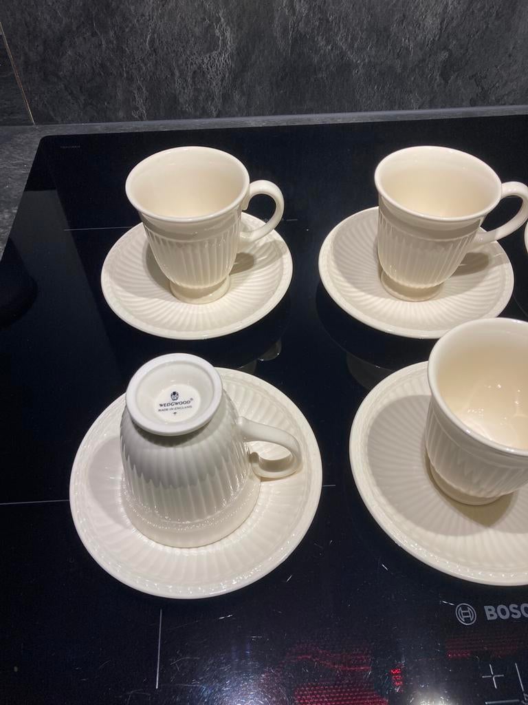 6 Edme koffiekop en schotels - Nieuw, Keramiek, Nieuw, Ophalen of Verzenden, Wedgwood
