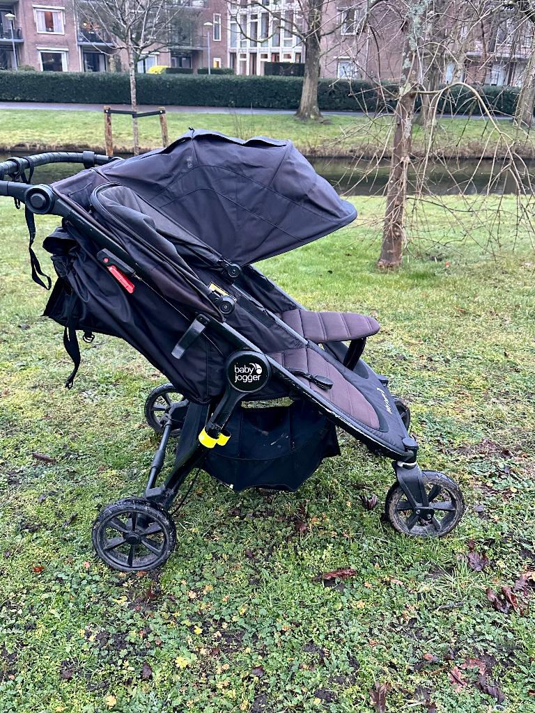 Baby Jogger City Mini GT2 Double (Tweelingwagen), Gebruikt, Verstelbare duwstang, Ophalen, Kinderwagen