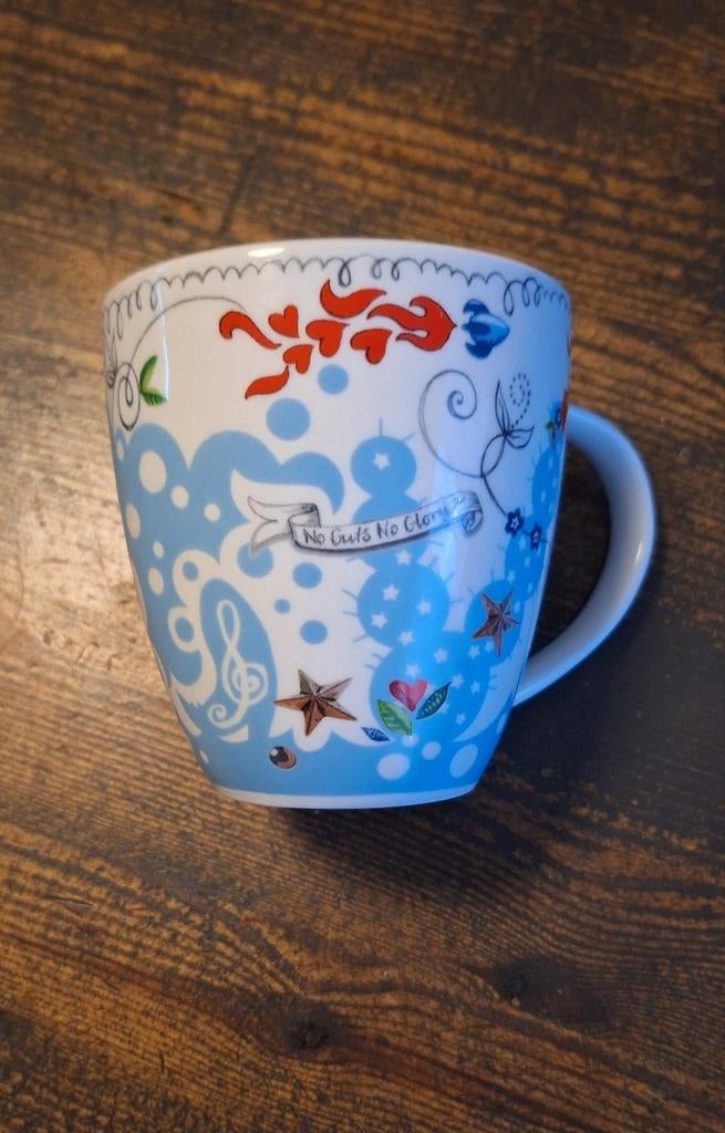 Poekie beker met vrolijke print, Huis en Inrichting, Ophalen of Verzenden