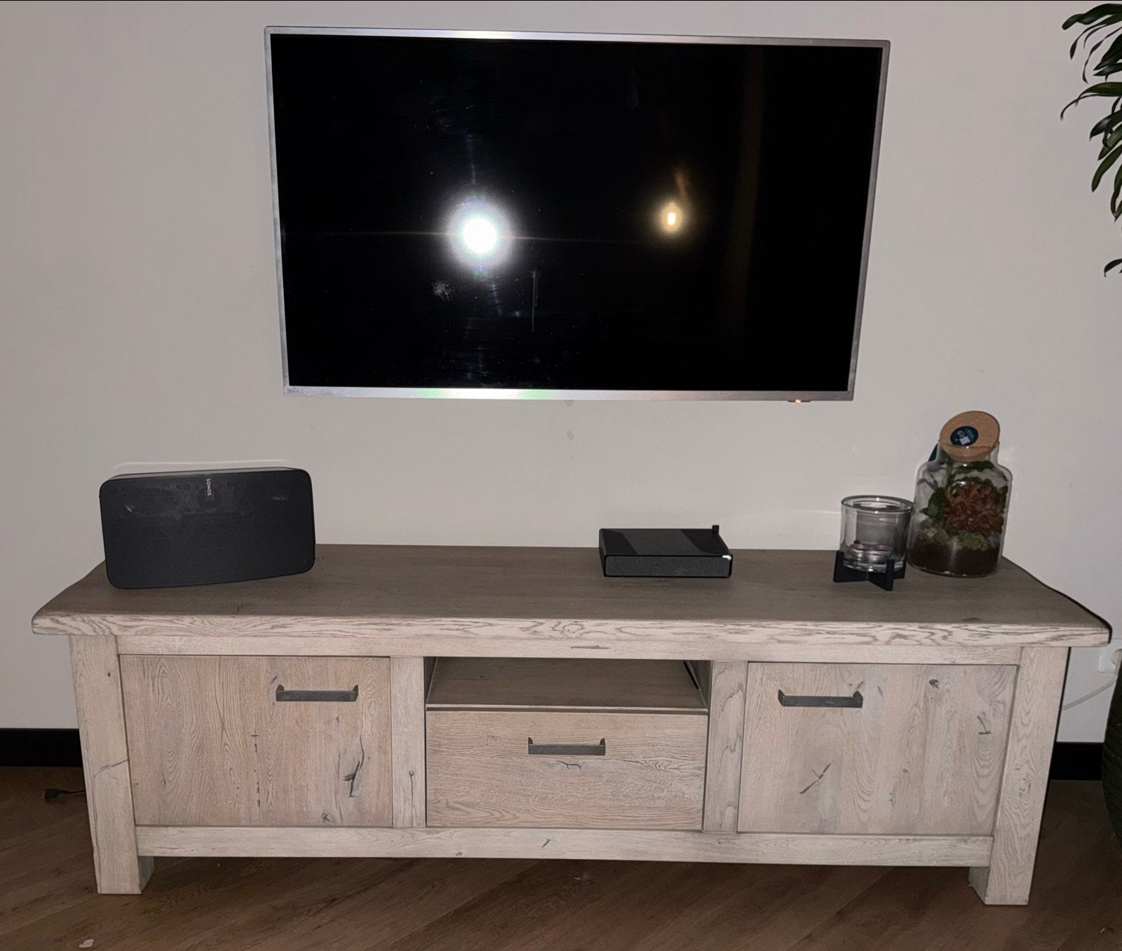 Robuust massief eiken ovale eettafel 220 evt met TV-dressoir, Ophalen, 100 tot 150 cm, Eikenhout, 200 cm of meer