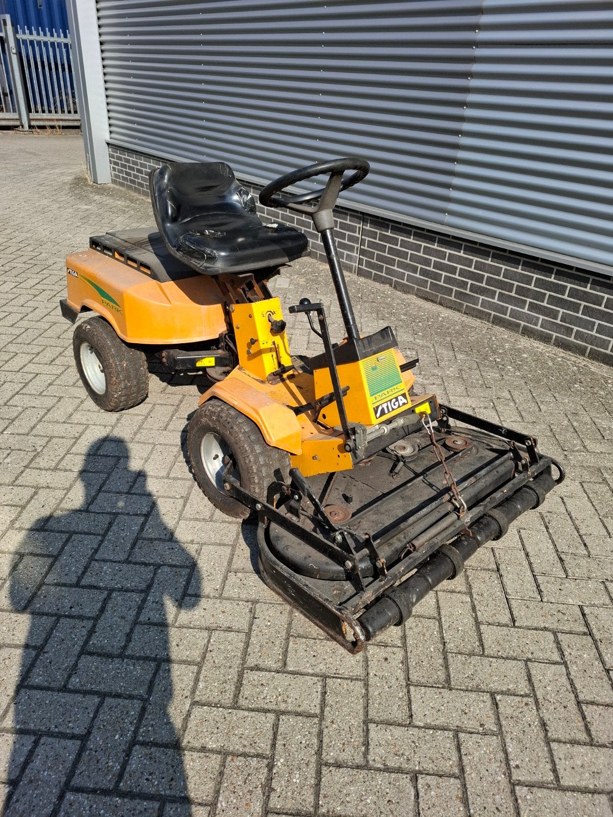 Stiga Park 2 cilinder zitmaaier - krachtige motor, Ophalen of Verzenden, Gebruikt, Benzine-grasmaaier, Stiga