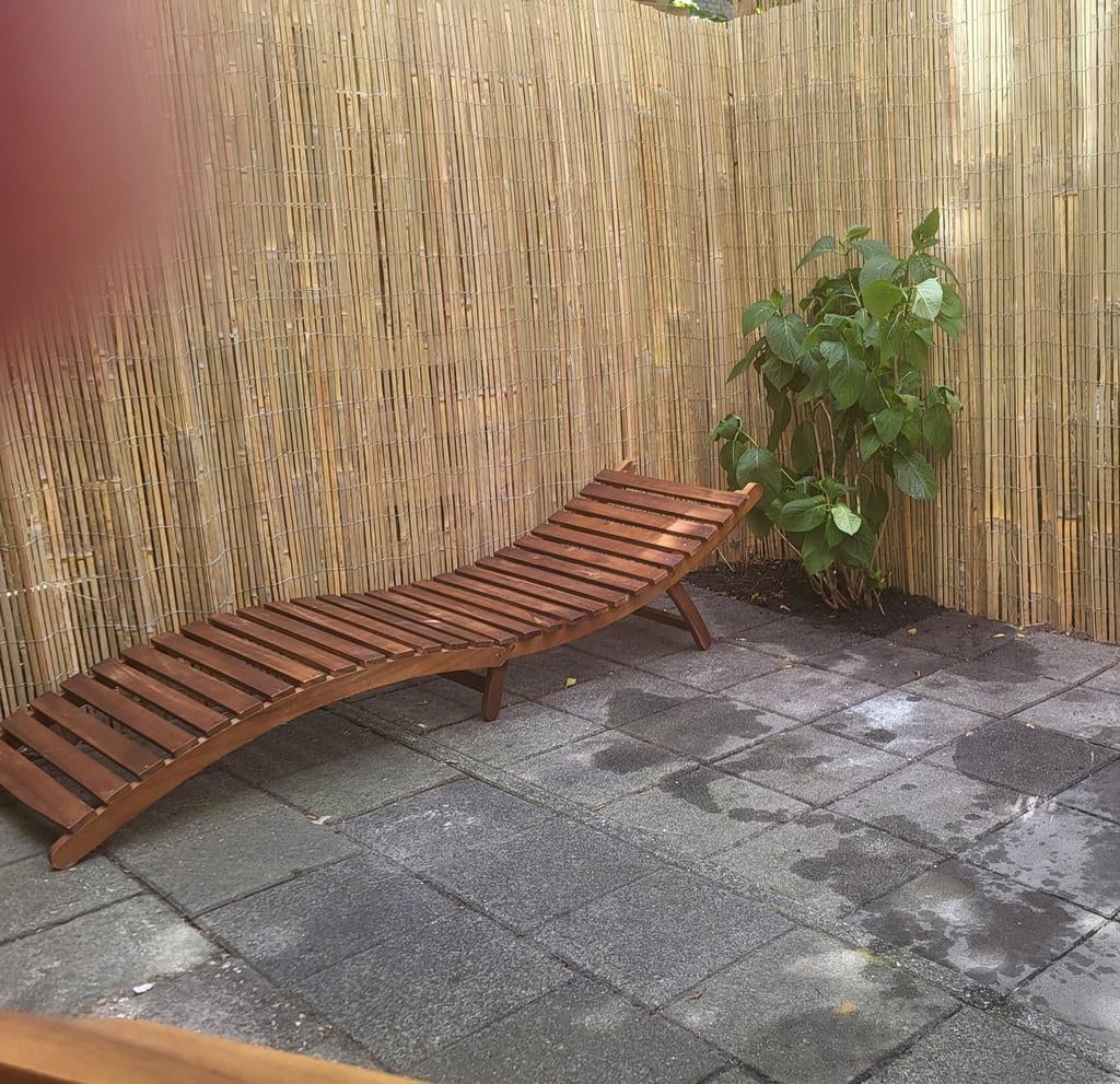 Houten ligstoel / tuinbed, Tuin en Terras, Ligbedden, Ophalen