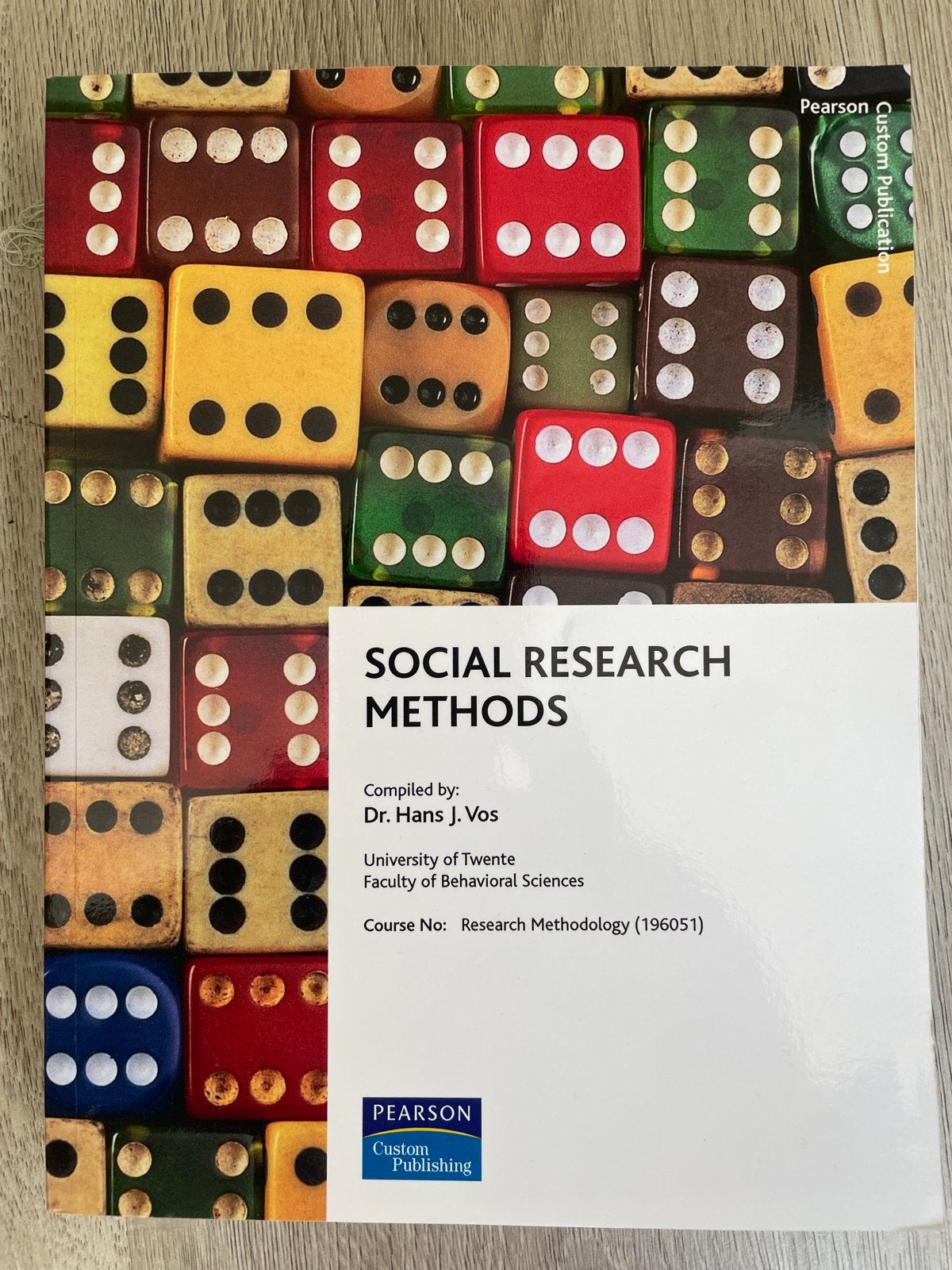 Social Research Methods - Pearson Custom Publishing, Boeken, Studieboeken en Cursussen, Zo goed als nieuw, WO, Gamma, Ophalen of Verzenden