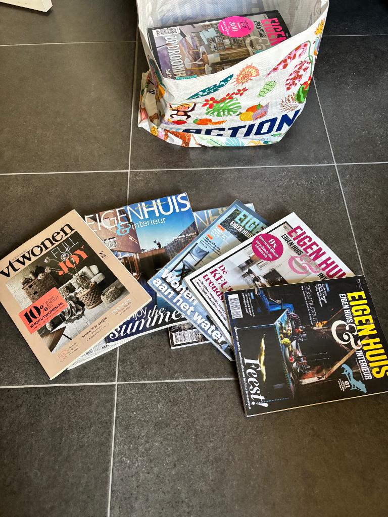 Tijdschriften VT wonen en Eigen huis & interieur, Ophalen, 1980 tot heden, Nederland, Tijdschrift