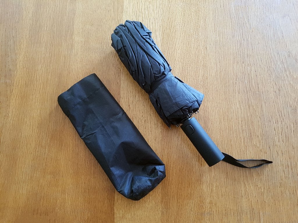 Compacte paraplu - zwart, Ophalen of Verzenden, Gebruikt, Zwart
