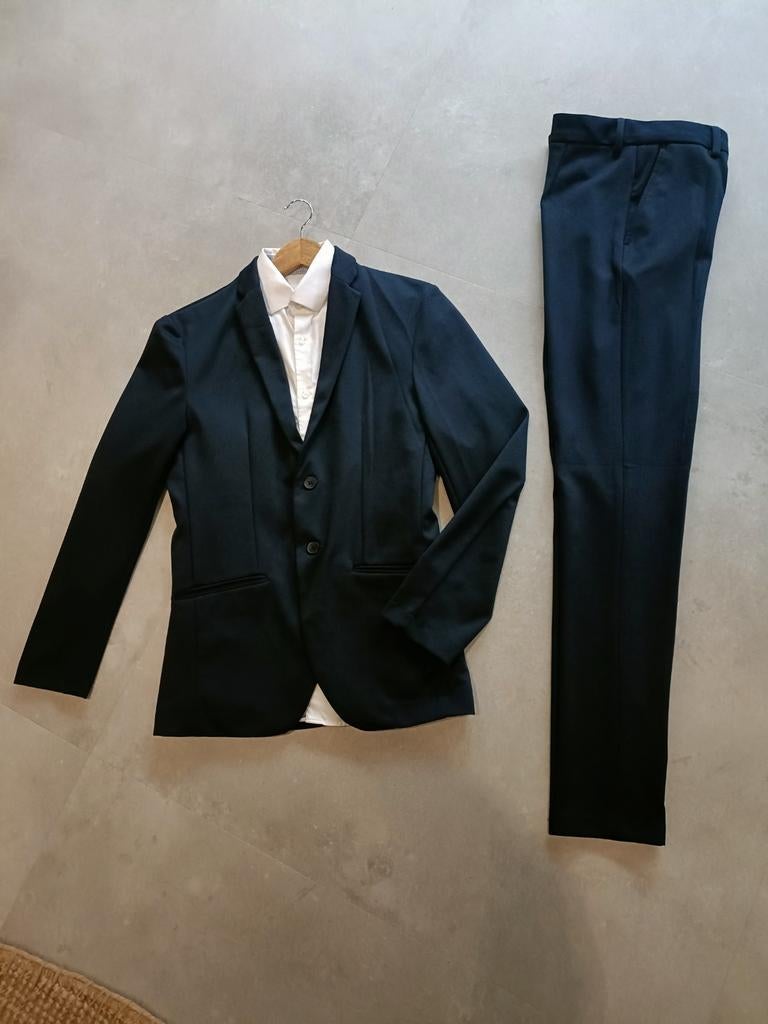 Kostuum, gala, pak, blazer, pantalon, Ophalen, Zo goed als nieuw, Maat 46 (S) of kleiner, Blauw